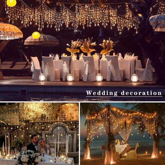 outdoor light Other - YFYTRE Icicle Lights Outdoor, Wedding Decoration Lights, Room Decoration Lights